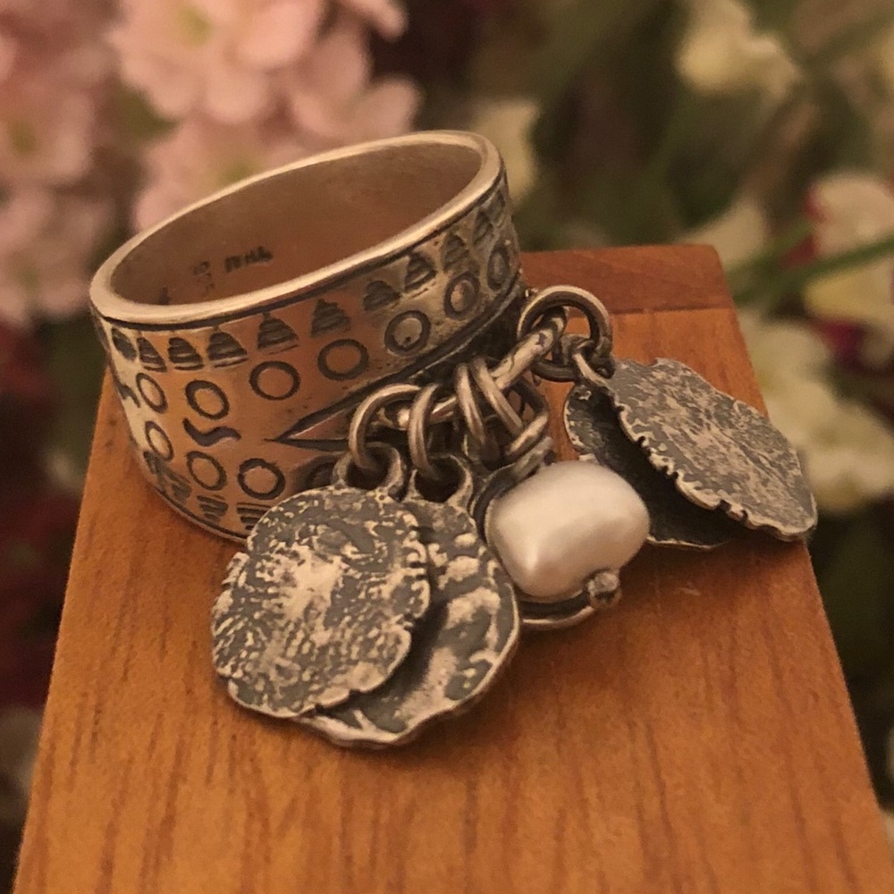 Silpada Cha-Cha Sterling Silver Pearl Ring - Picture 7 of 16